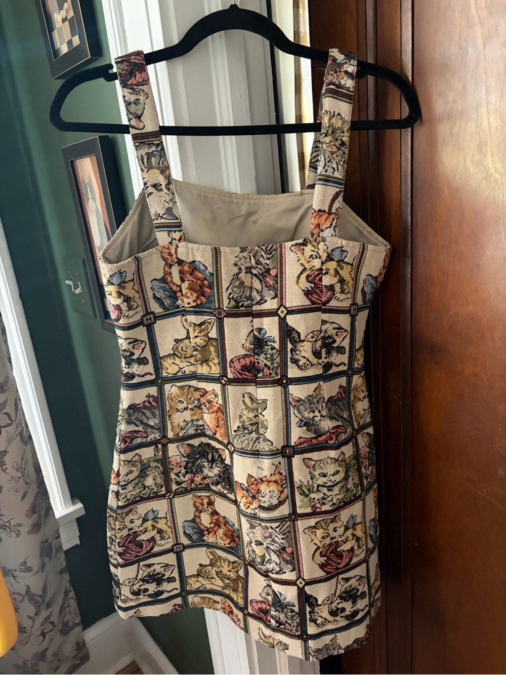 Cider Vintage-look Cat Mini Dress - Picture 2 of 4